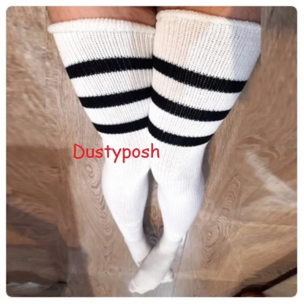 Plus Size Thick Thigh High Socks Over Knee Long Boot Red Rib Cable Bedroom Fun - Picture 5 of 15